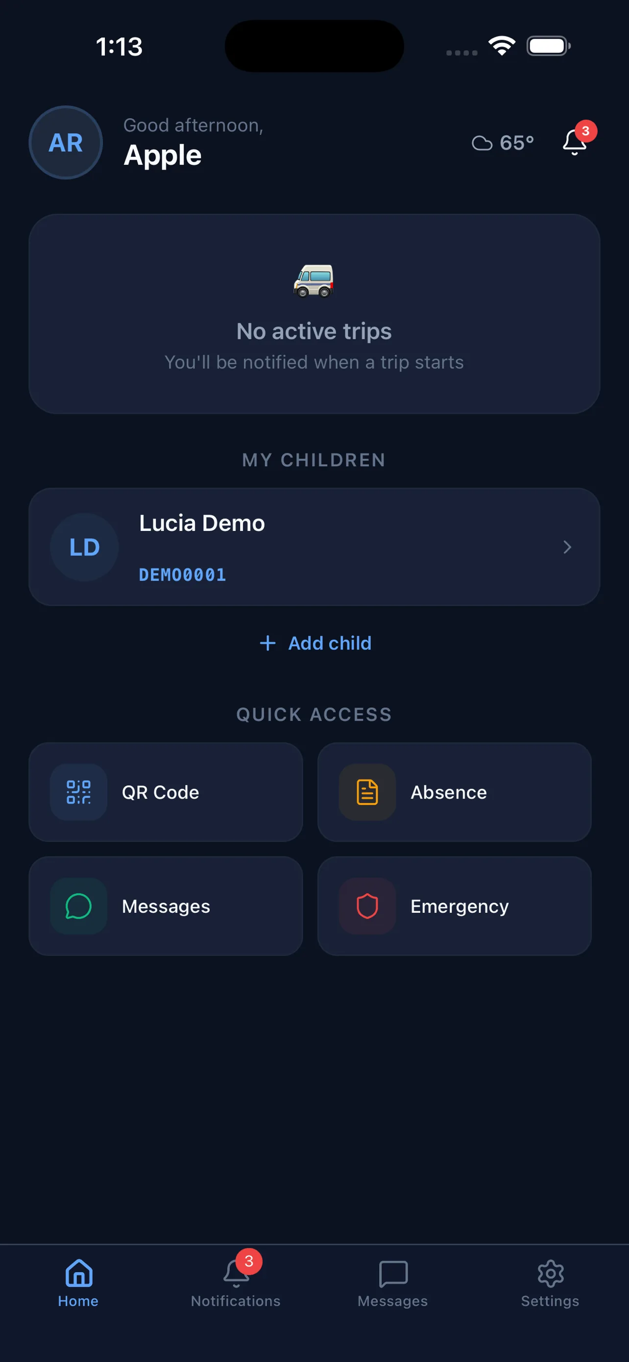 Parent Dashboard
