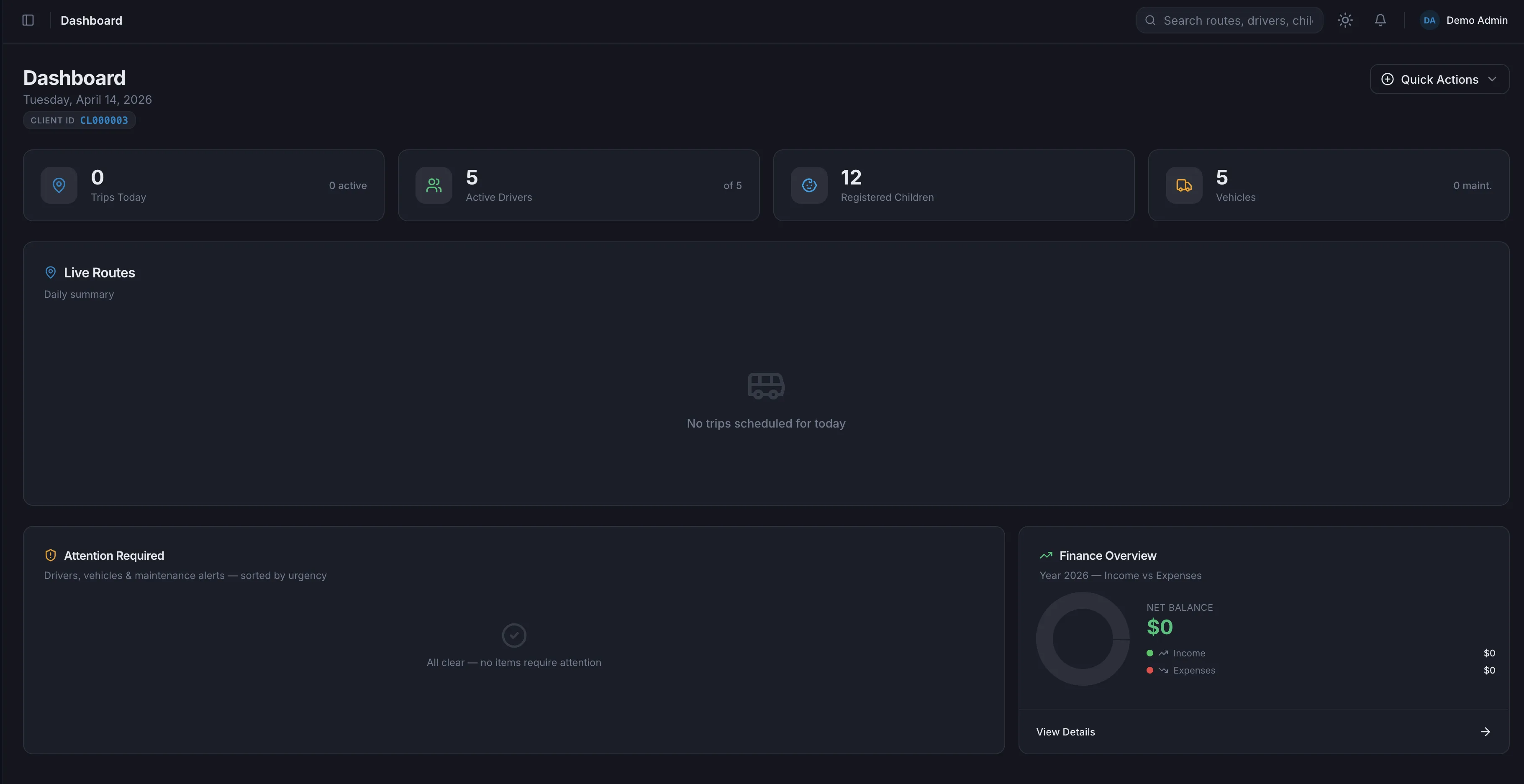 Admin Dashboard
